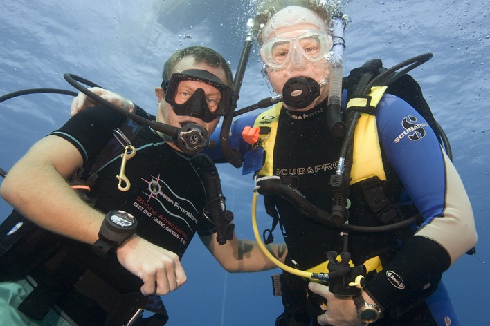 Plaisir en plongée sous-marine PADI