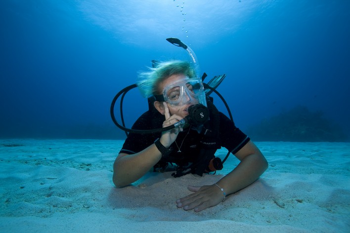 Plaisir en plongée sous-marine PADI