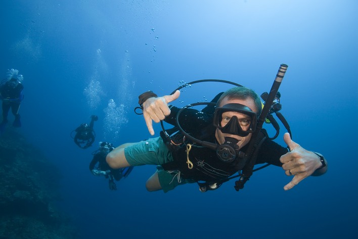 Plaisir en plongée sous-marine PADI