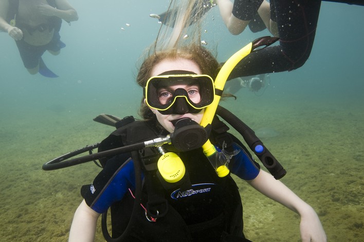 Plaisir en plongée sous-marine PADI